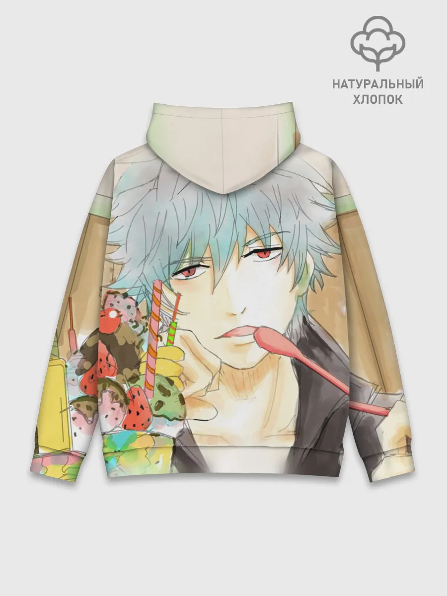 Худи мужской база хлопок / манга Серебряная душа