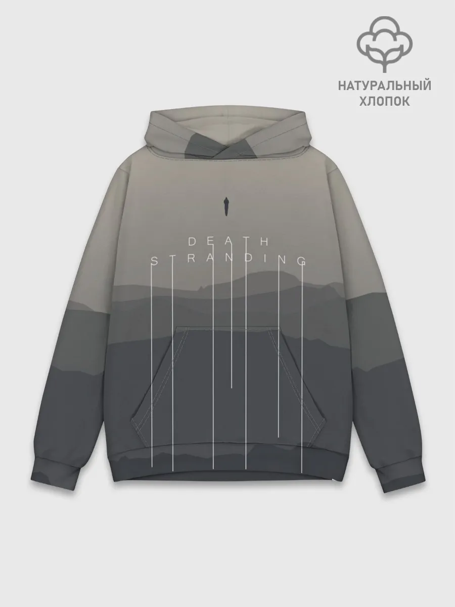 Худи мужской база хлопок / DEATH STRANDING | DS