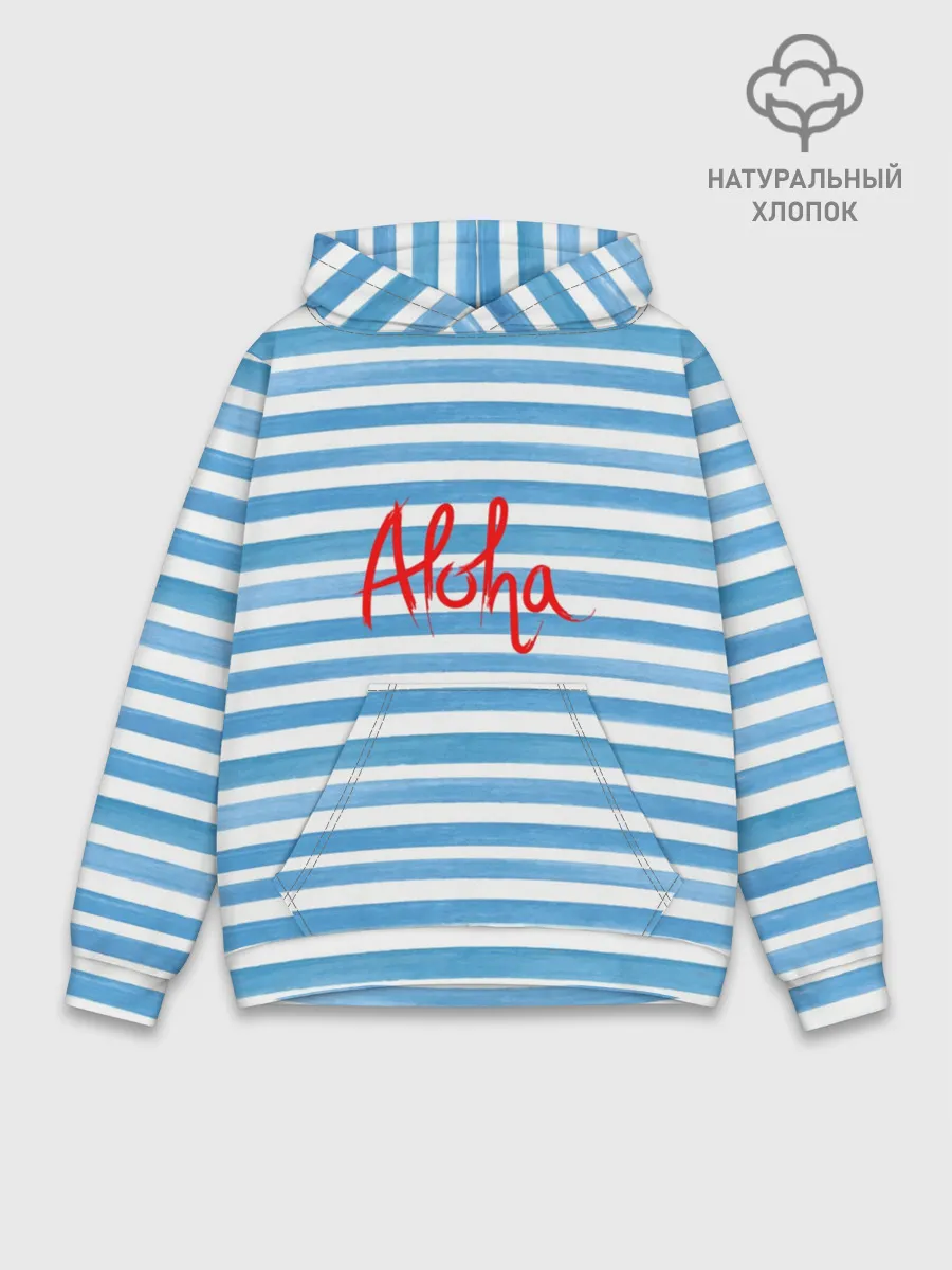 Худи мужской база хлопок / ALOHA