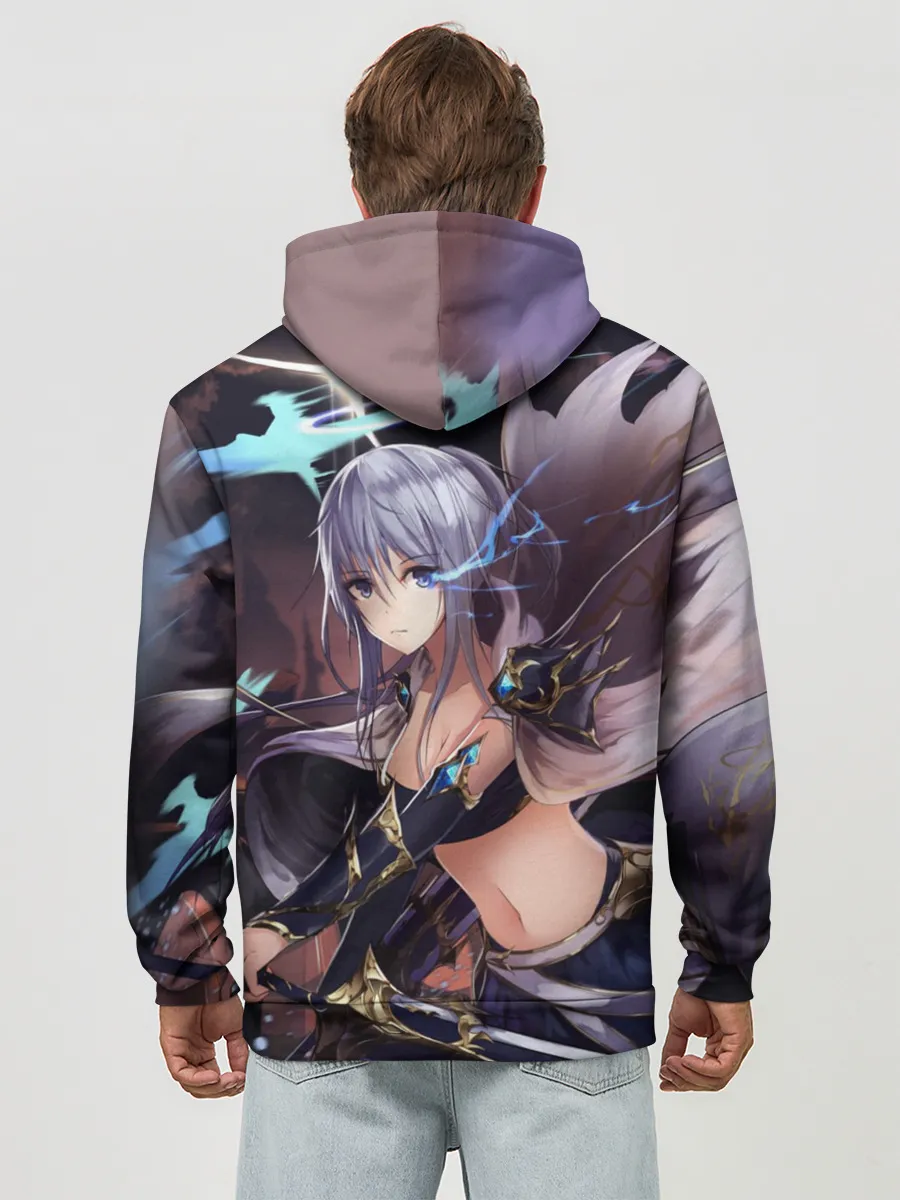 Худи мужской база хлопок / ФЭНТЕЗИ АНИМЕ-ВОИТЕЛЬНИЦА