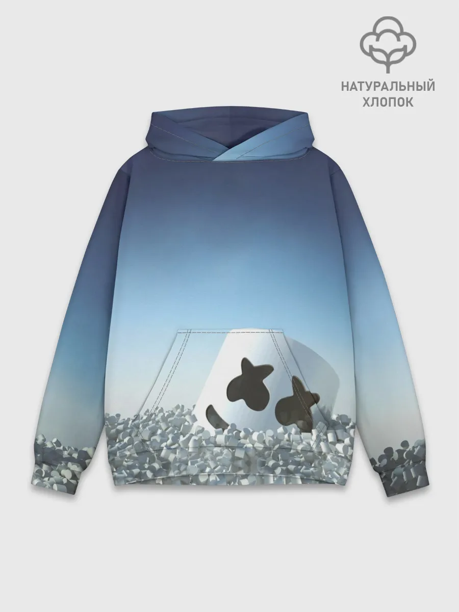 Худи мужской база хлопок / Marshmello