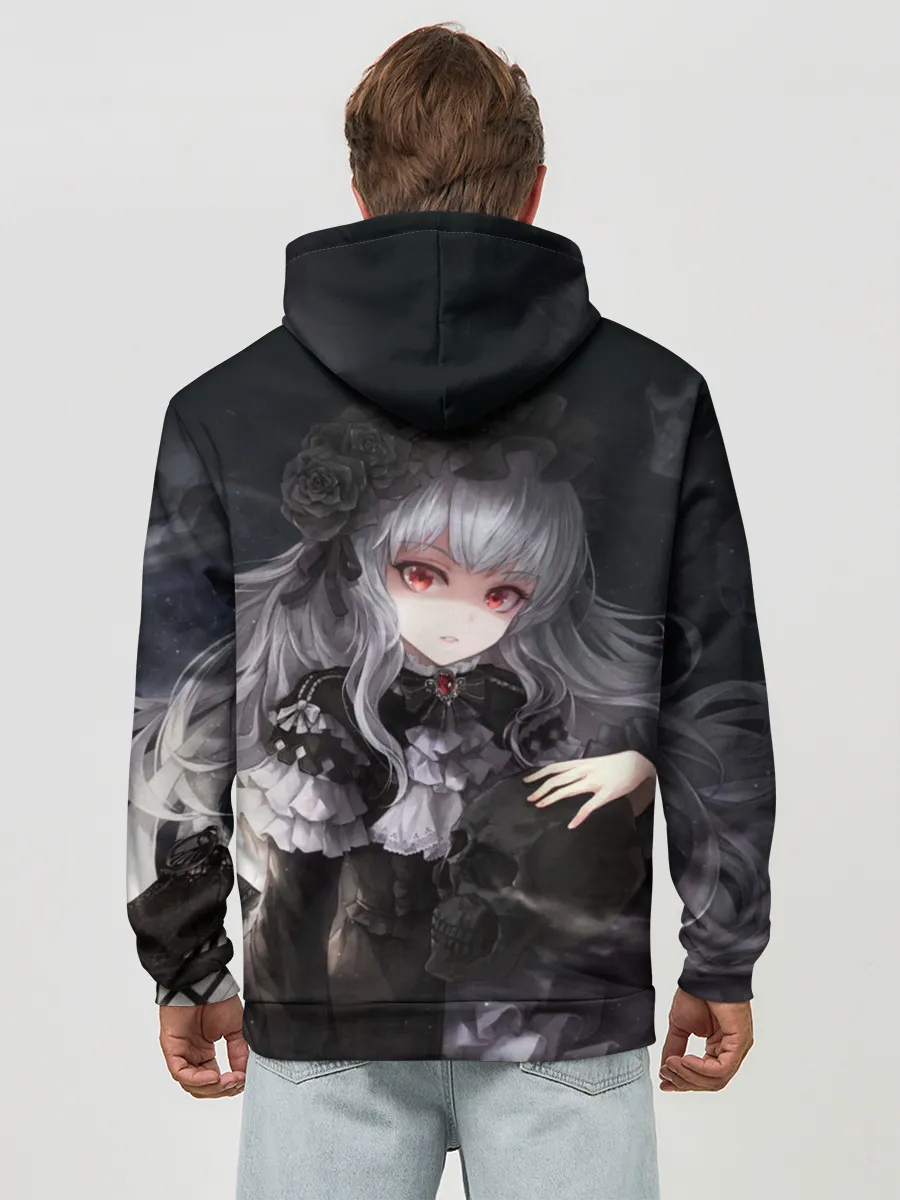 Худи мужской база хлопок / Темная Хатсуне Мику