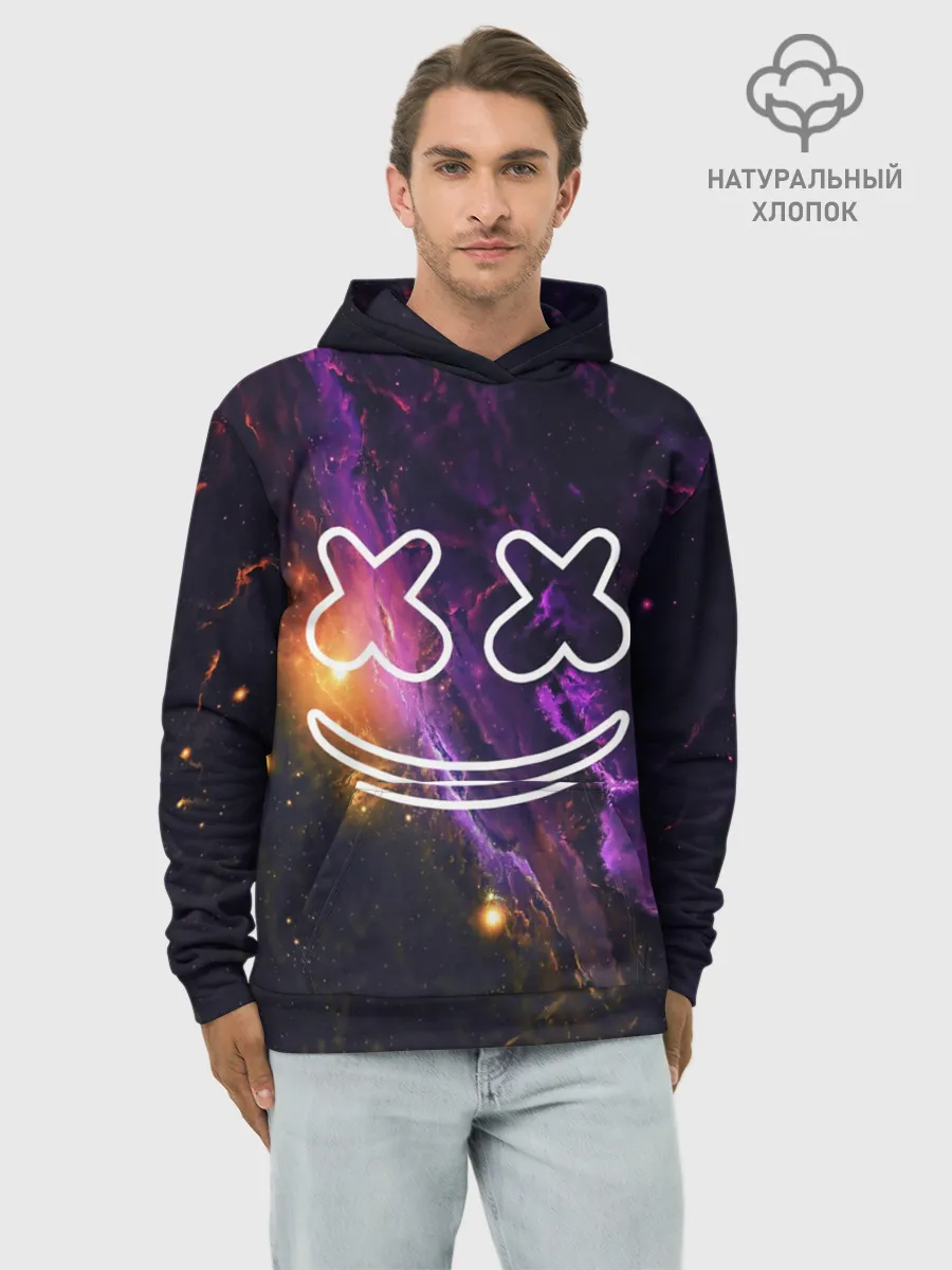 Худи мужской база хлопок / MARSHMELLO
