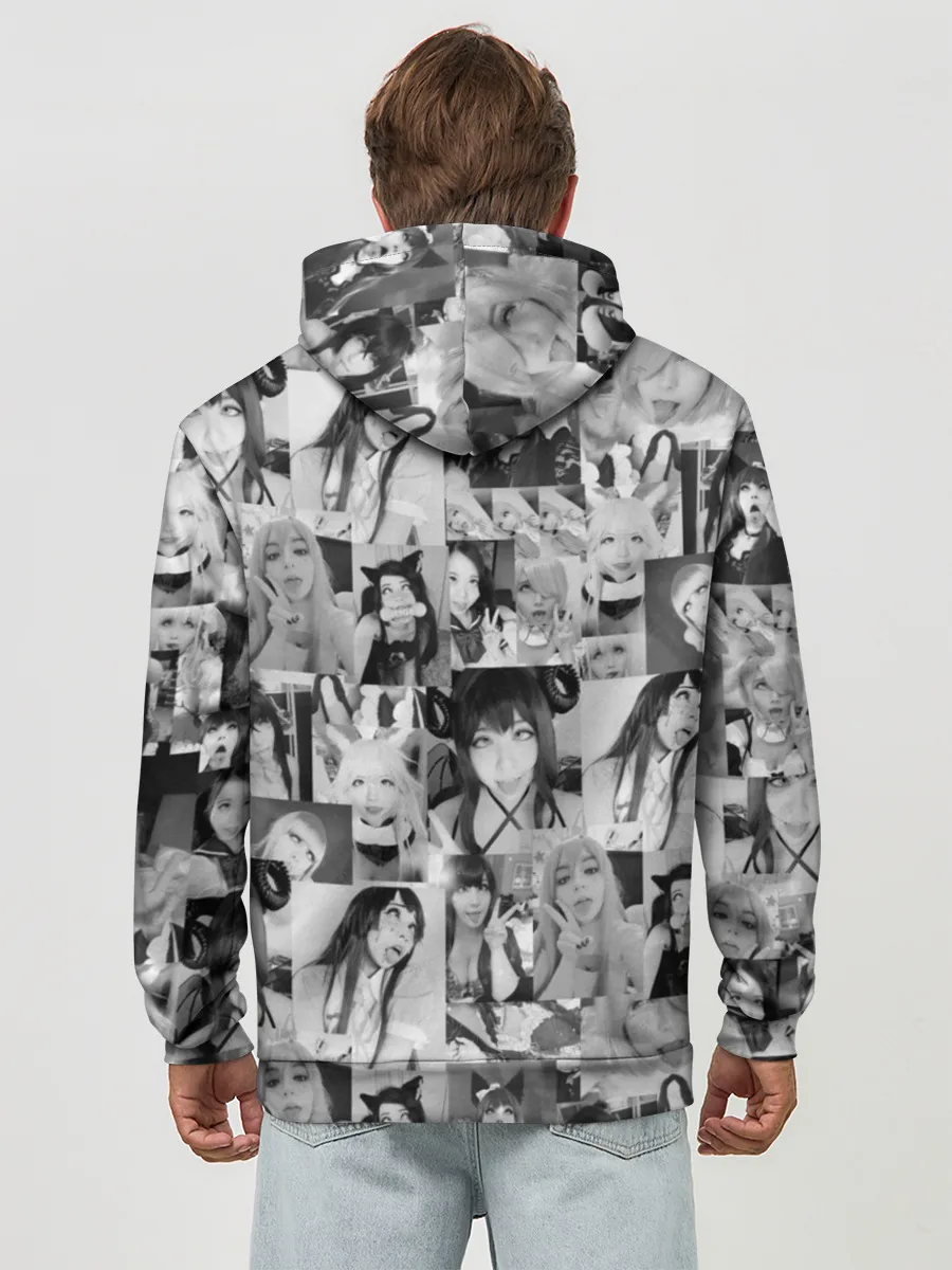 Худи мужской база хлопок / REAL AHEGAO - фото Ахегао