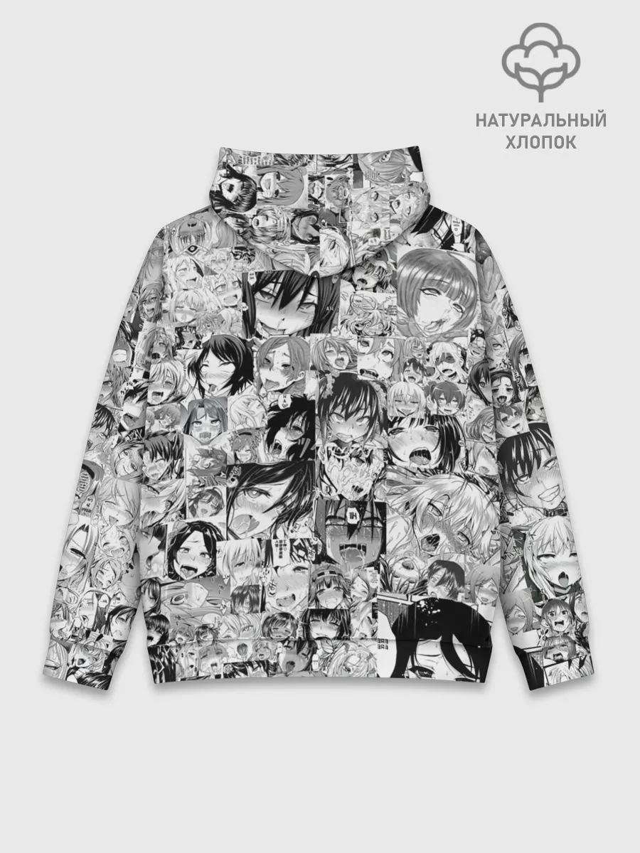 Худи мужской база хлопок / АХЕГАО ЛИЦА | AHEGAO FACES