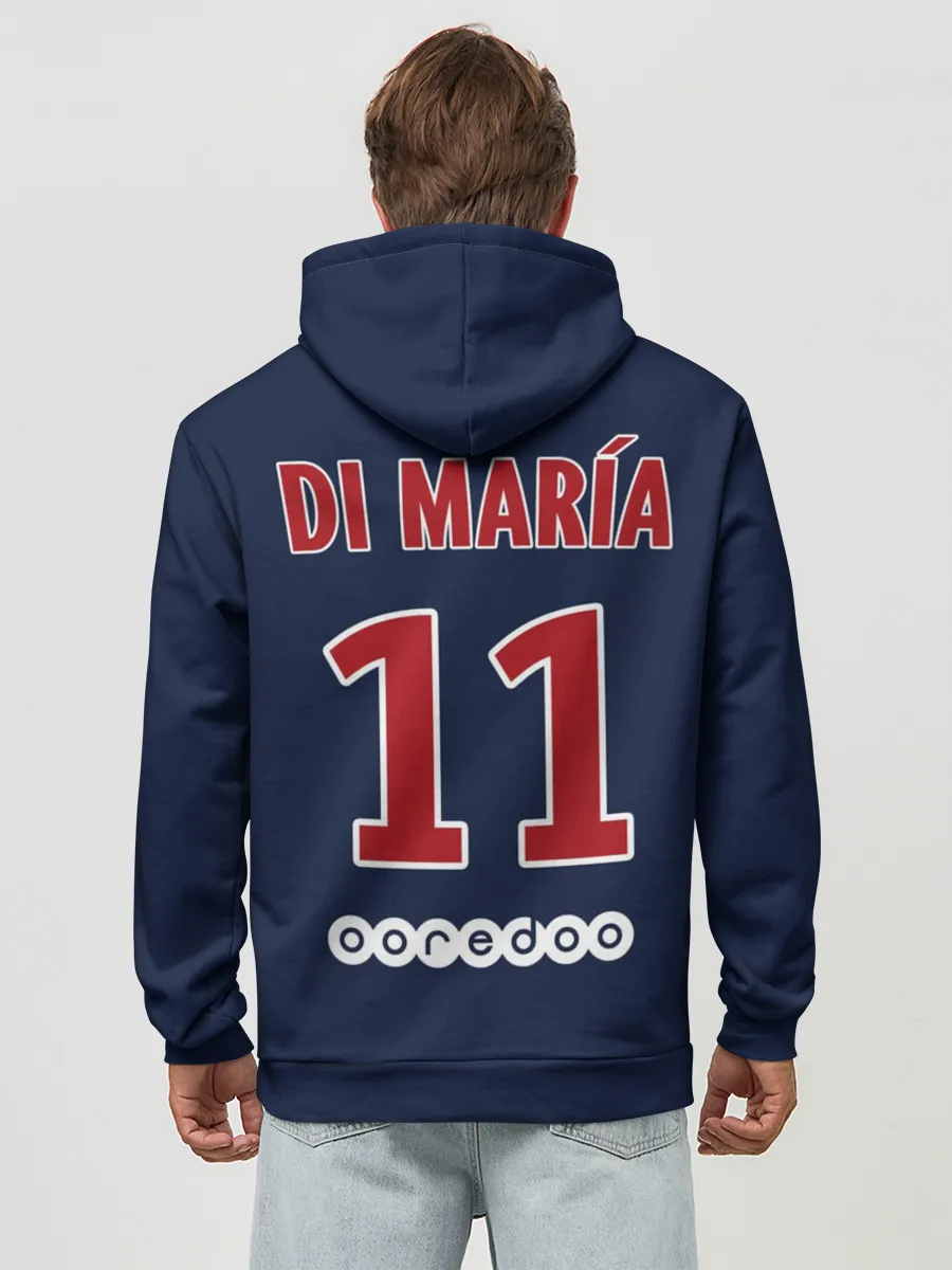 Худи мужской база хлопок / Ди Мария ПСЖ 18-19