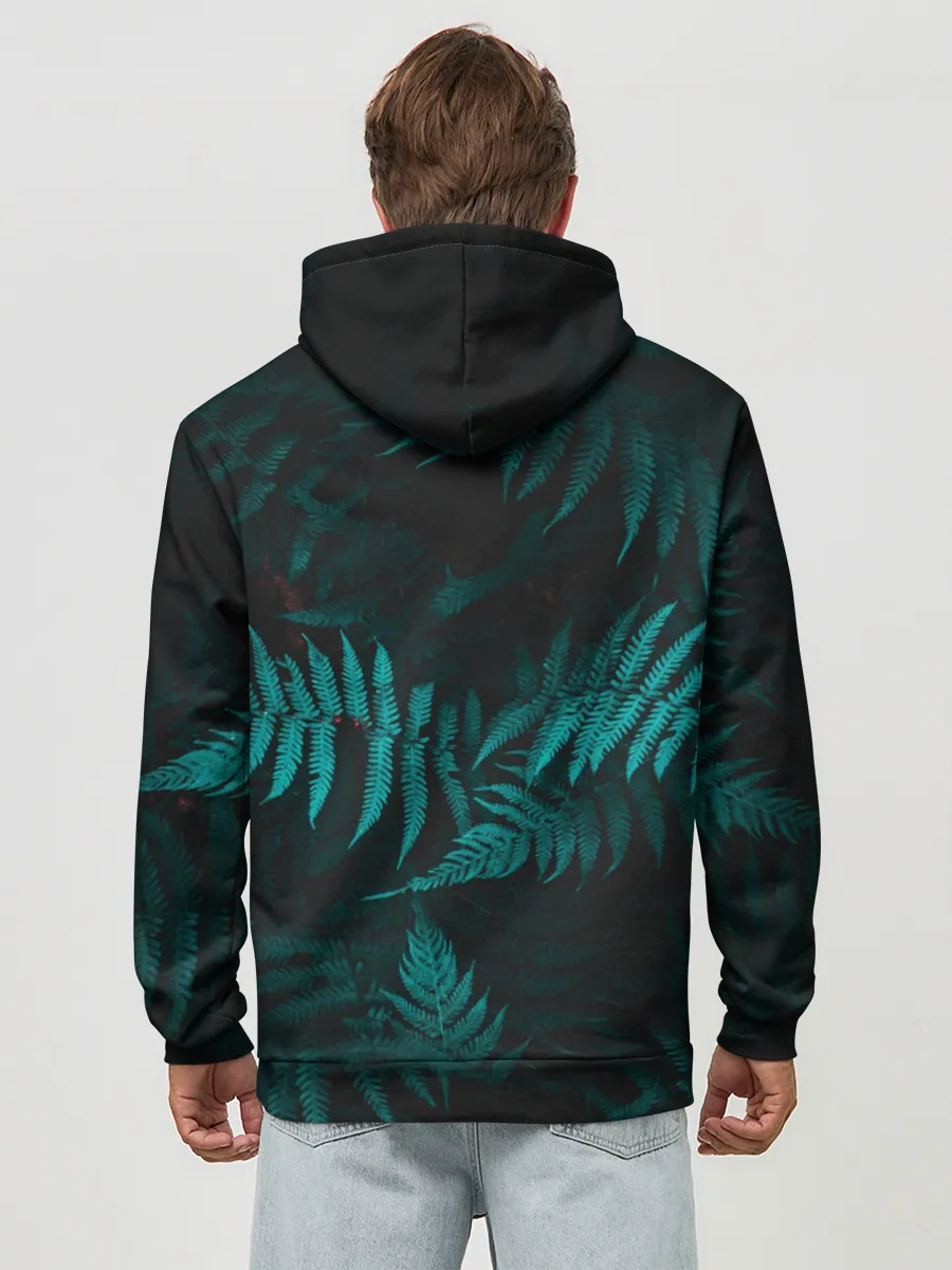 Худи мужской база хлопок / Папоротник
