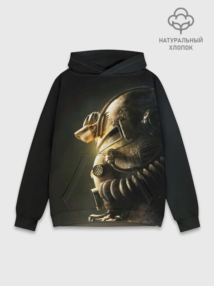 Худи мужской база хлопок / Шлем