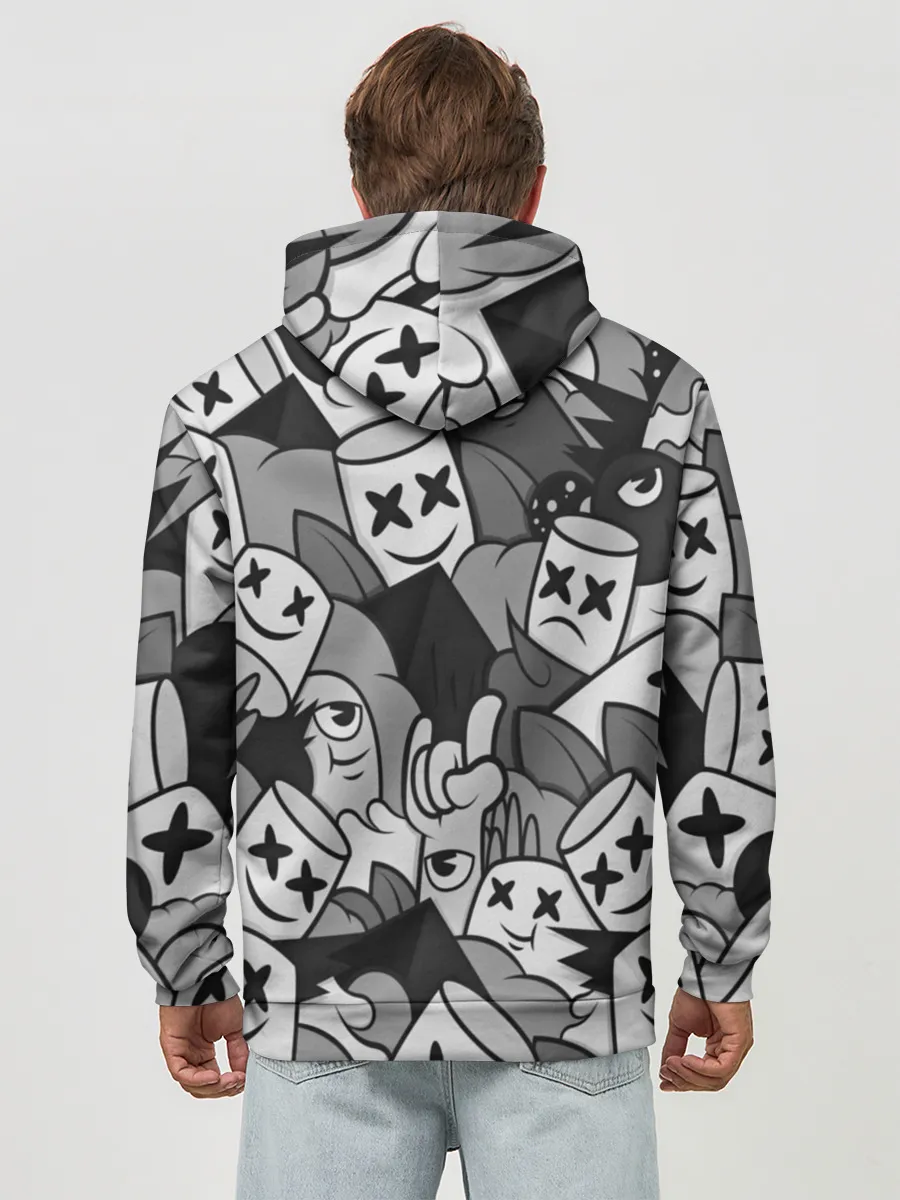 Худи мужской база хлопок / Marshmello