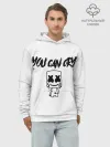 Худи мужской база хлопок / Marshmello. You can cry