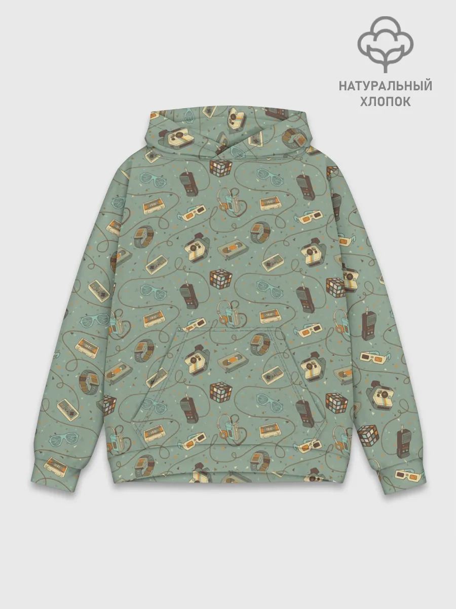 Худи мужской база хлопок / Oldschool pattern