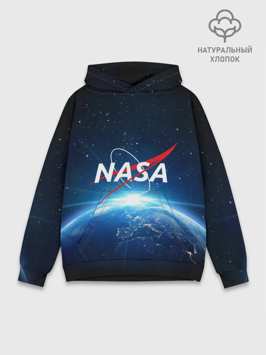Худи мужской база хлопок / NASA