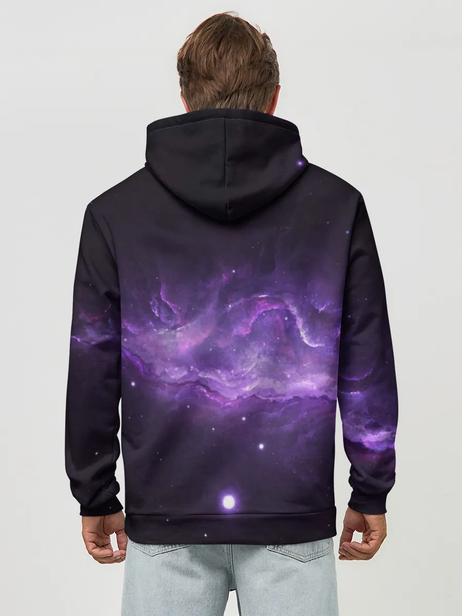 Худи мужской база хлопок / BTS SPACЕ 3D / БТС КОСМОС