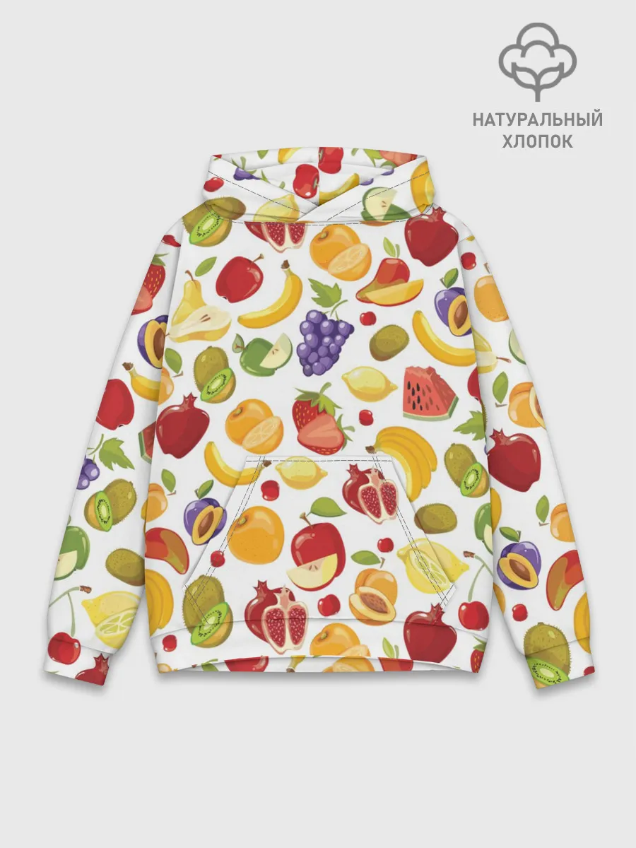 Худи мужской база хлопок / Фрукты