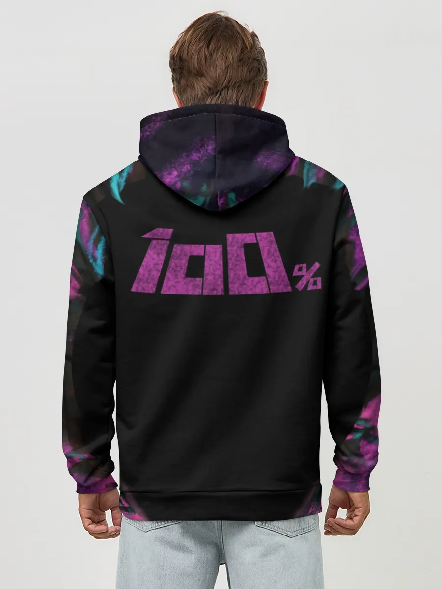 Худи мужской база хлопок / Mob psycho 100 power