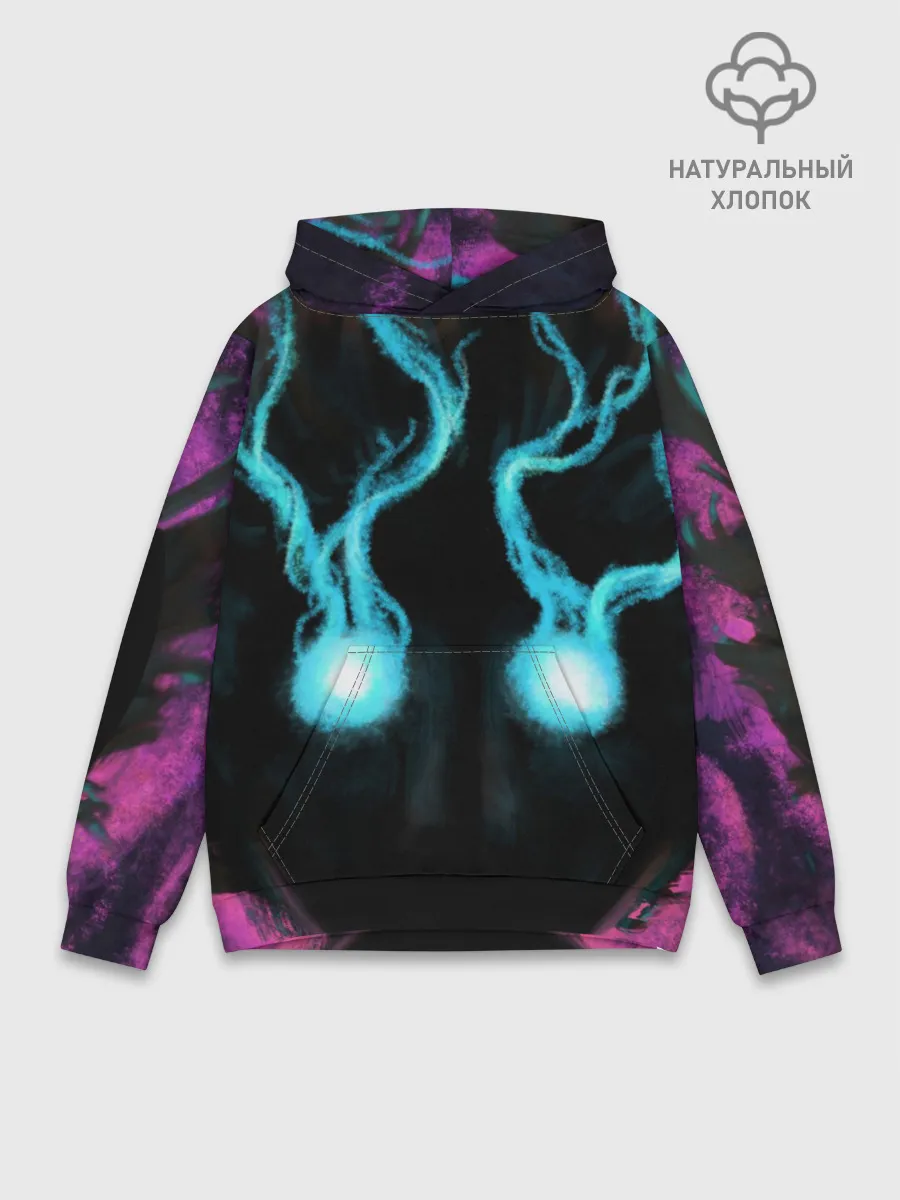 Худи мужской база хлопок / Mob psycho 100 power