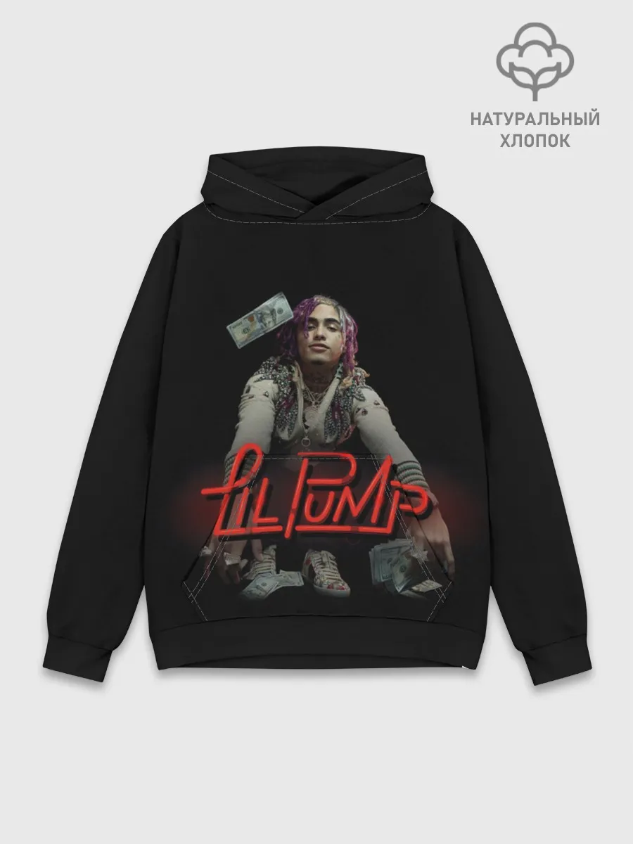 Худи мужской база хлопок / Lil Pump