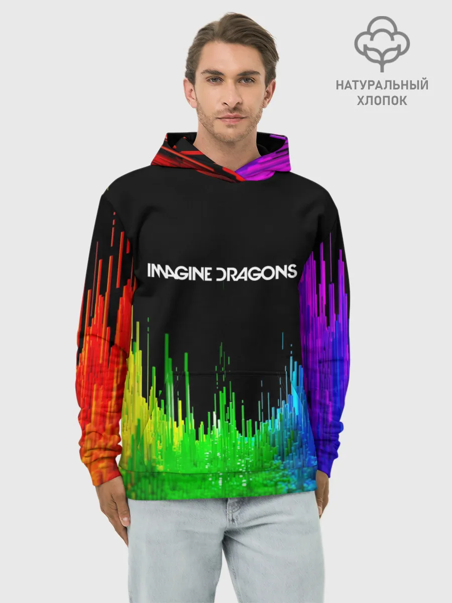 Худи мужской база хлопок / IMAGINE DRAGONS