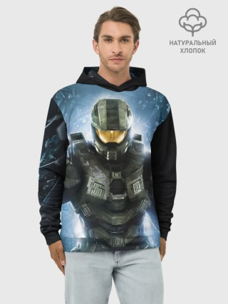Худи мужской база хлопок / Halo