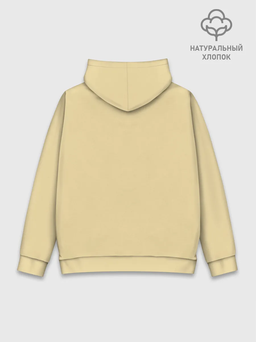 Худи мужской база хлопок / Лисичка с флейтой