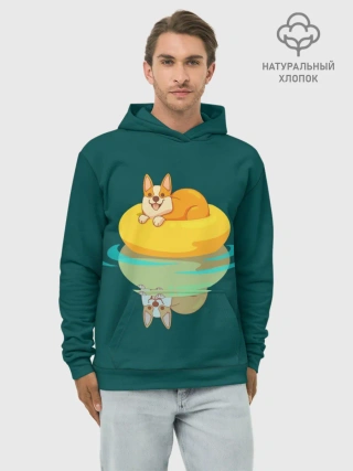 Худи мужской база хлопок / Корги