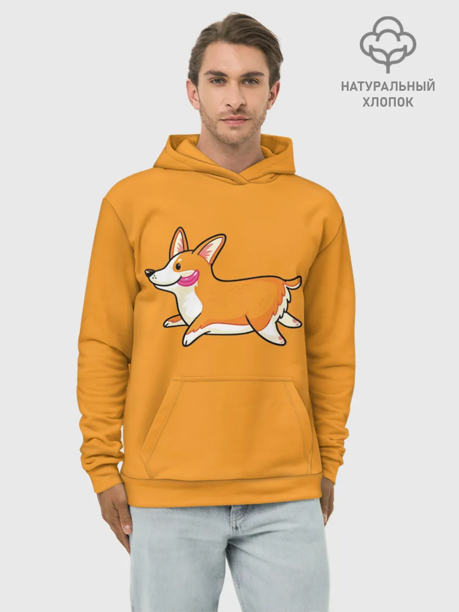 Худи мужской база хлопок / Корги