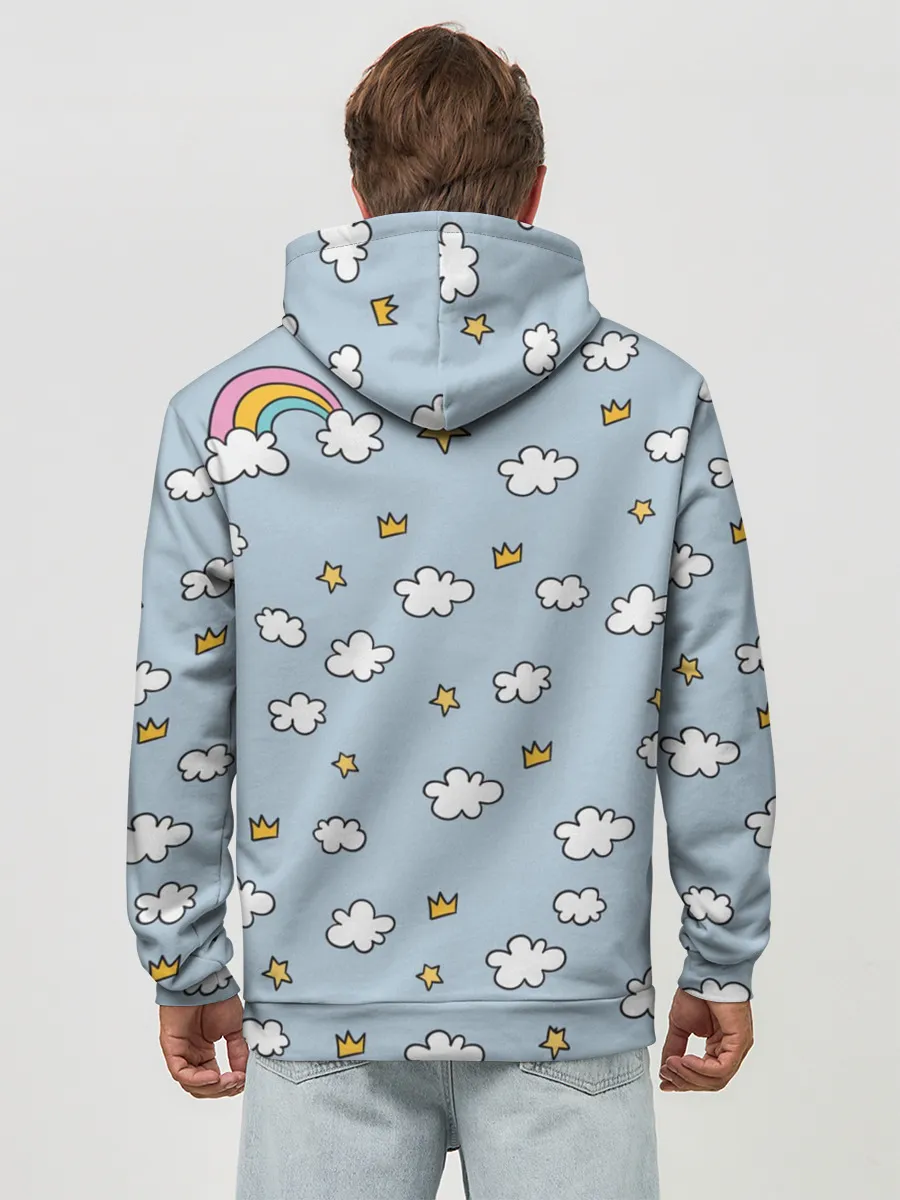 Худи мужской база хлопок / Винил Скрэтч