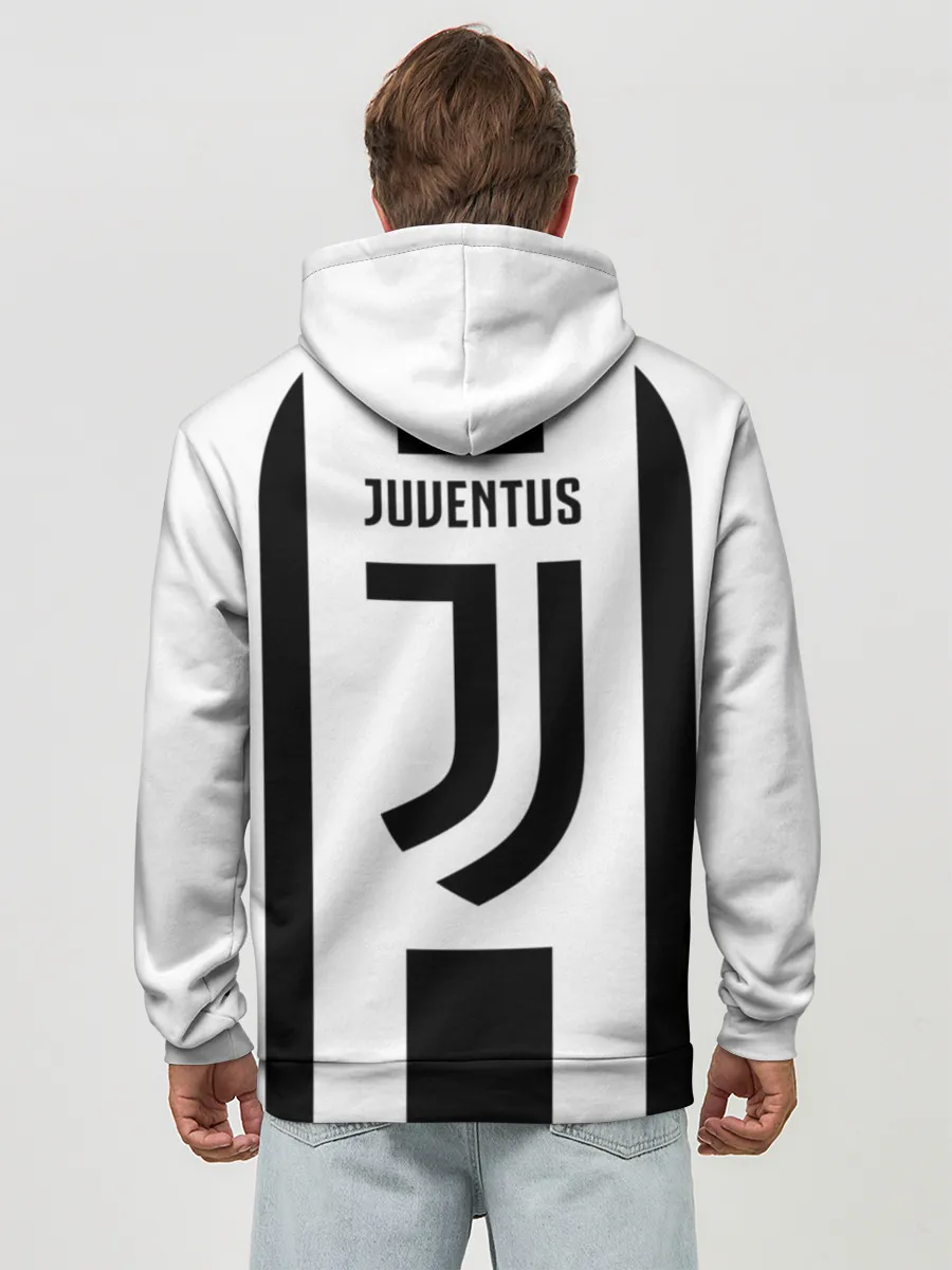 Худи мужской база хлопок / JUVENTUS BIANCONERI