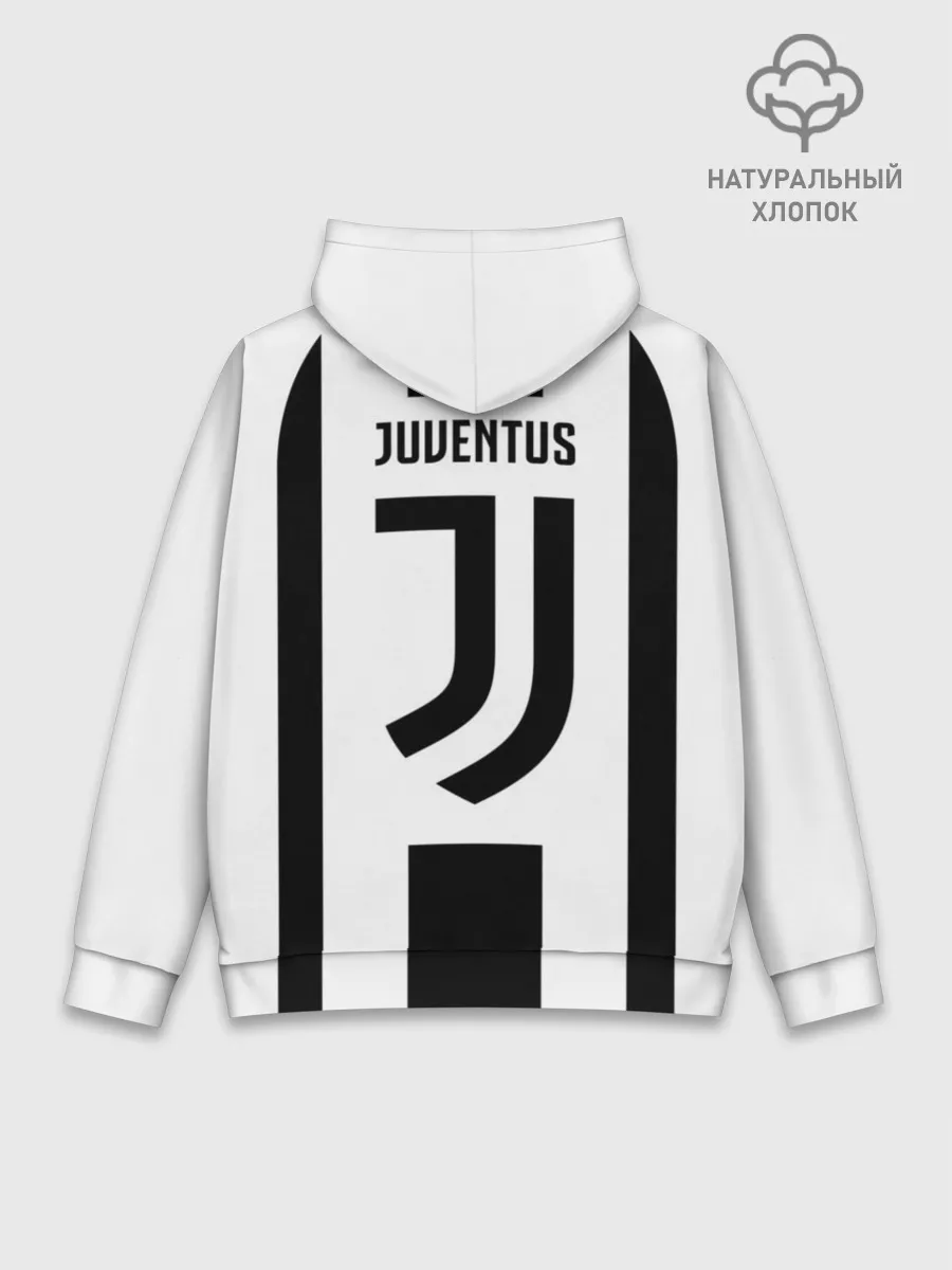 Худи мужской база хлопок / JUVENTUS BIANCONERI
