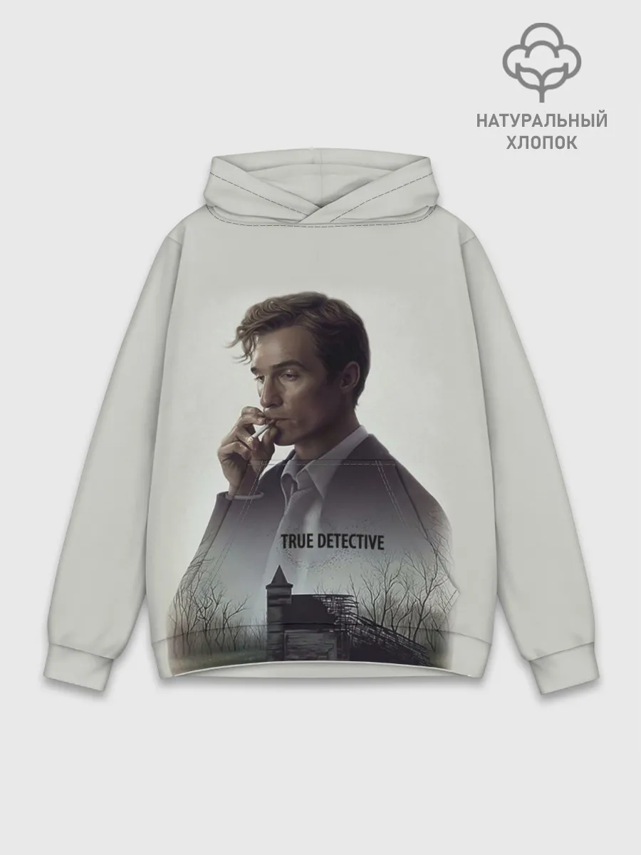 Худи мужской база хлопок / True Detective