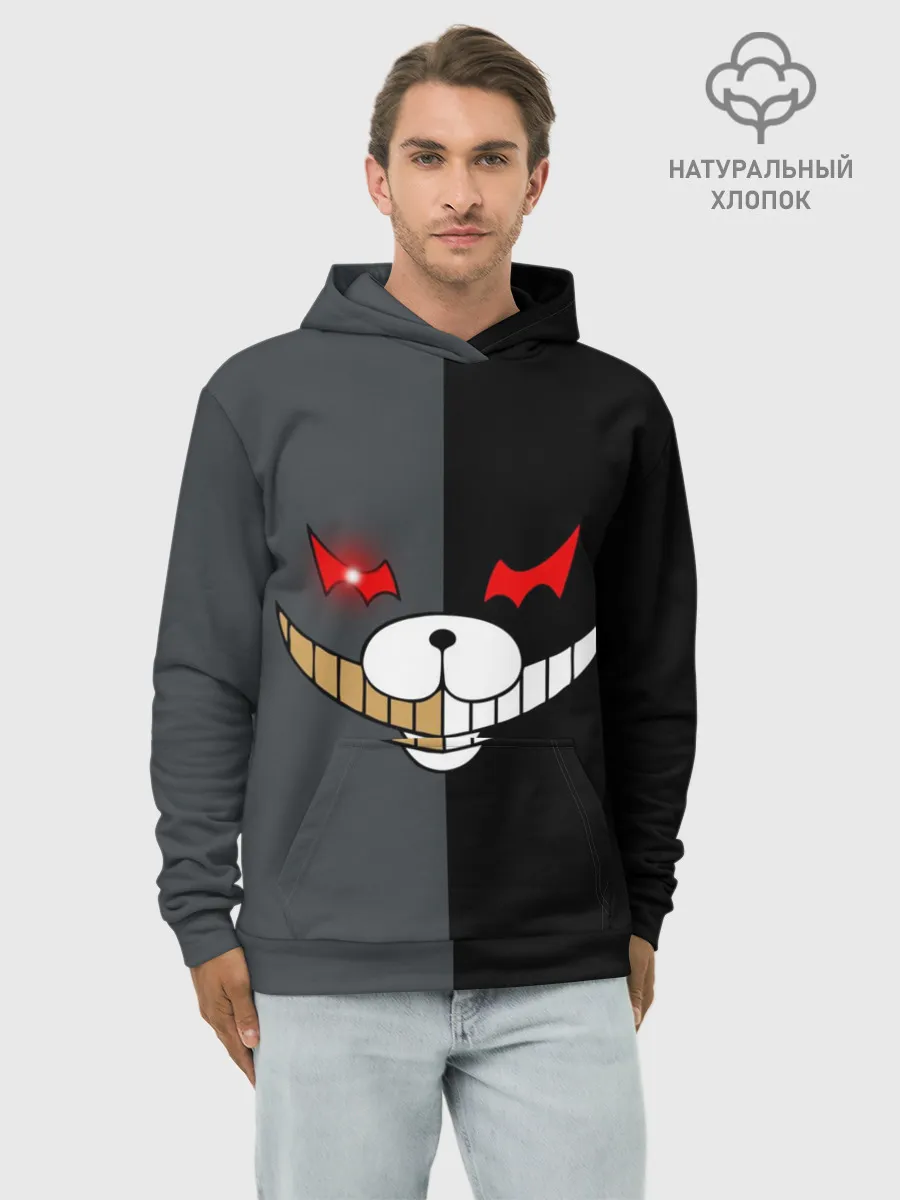 Худи мужской база хлопок / KUROKUMA x MONOKUMA