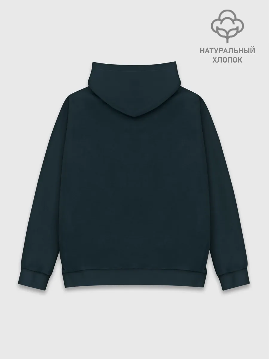 Худи мужской база хлопок / Акулы