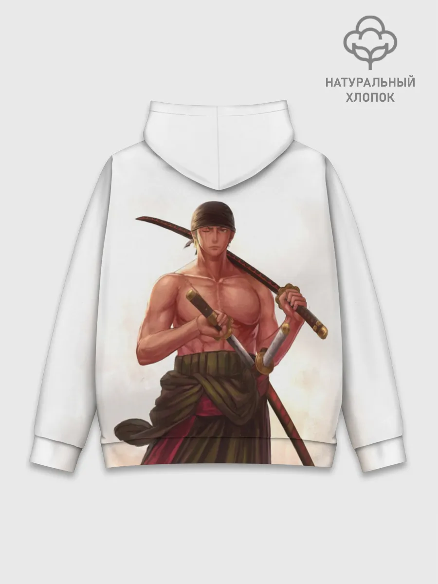 Худи мужской база хлопок / One Piece - Zoro
