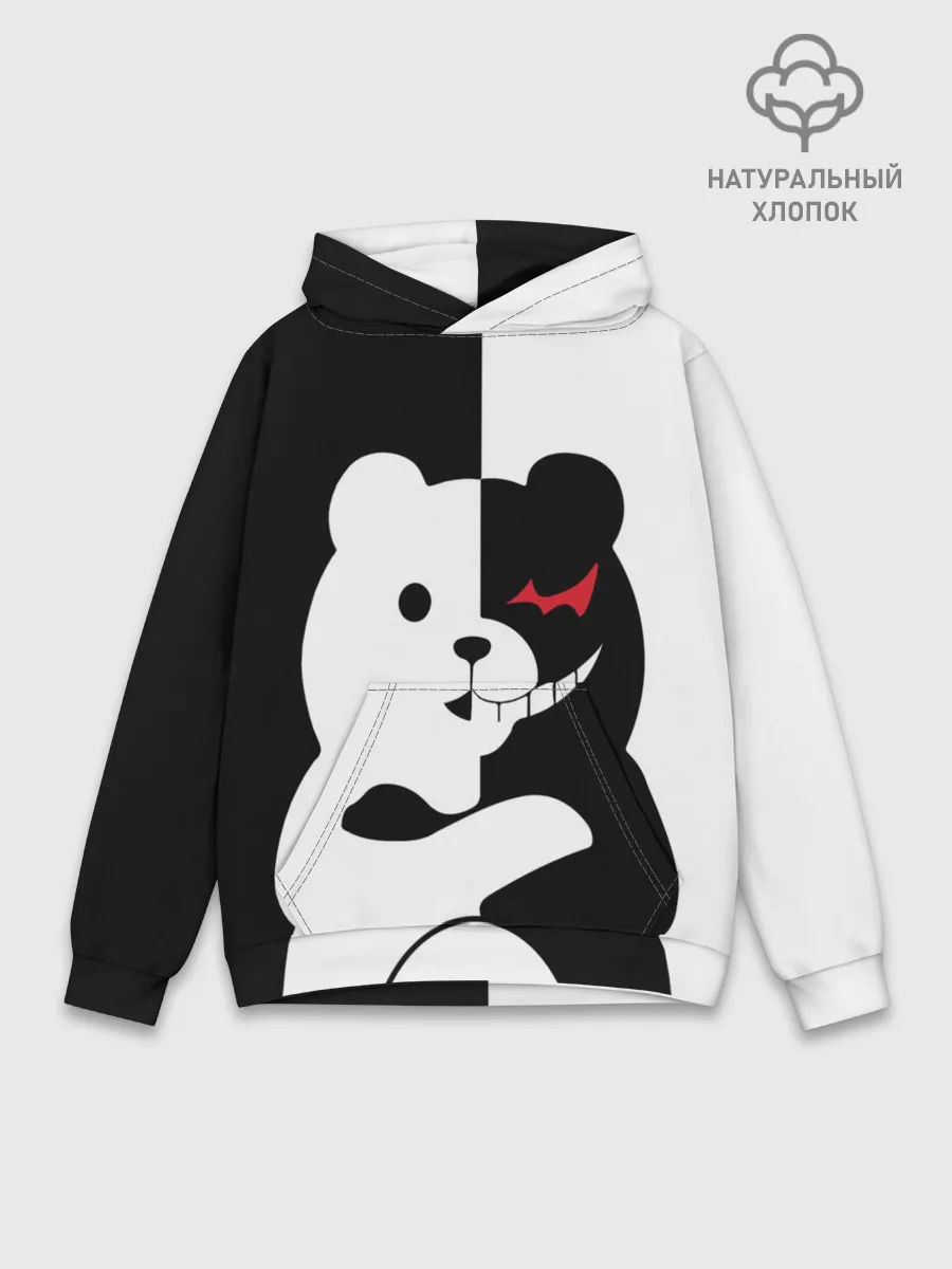 Худи мужской база хлопок / MONOKUMA / МОНОКУМА