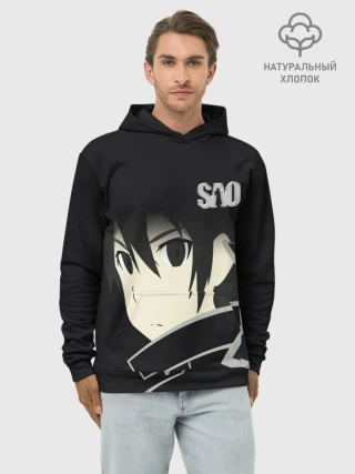 Худи мужской база хлопок / SAO.