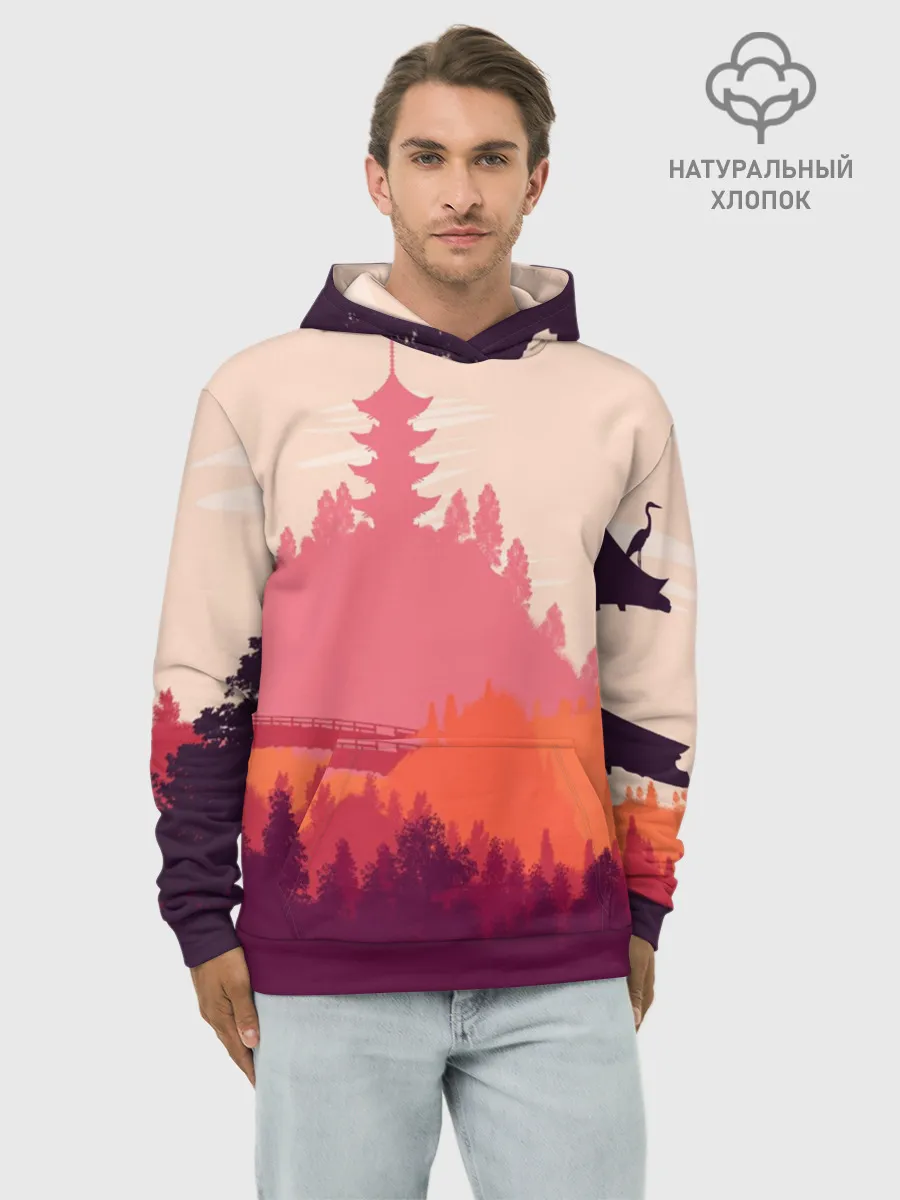 Худи мужской база хлопок / Firewatch