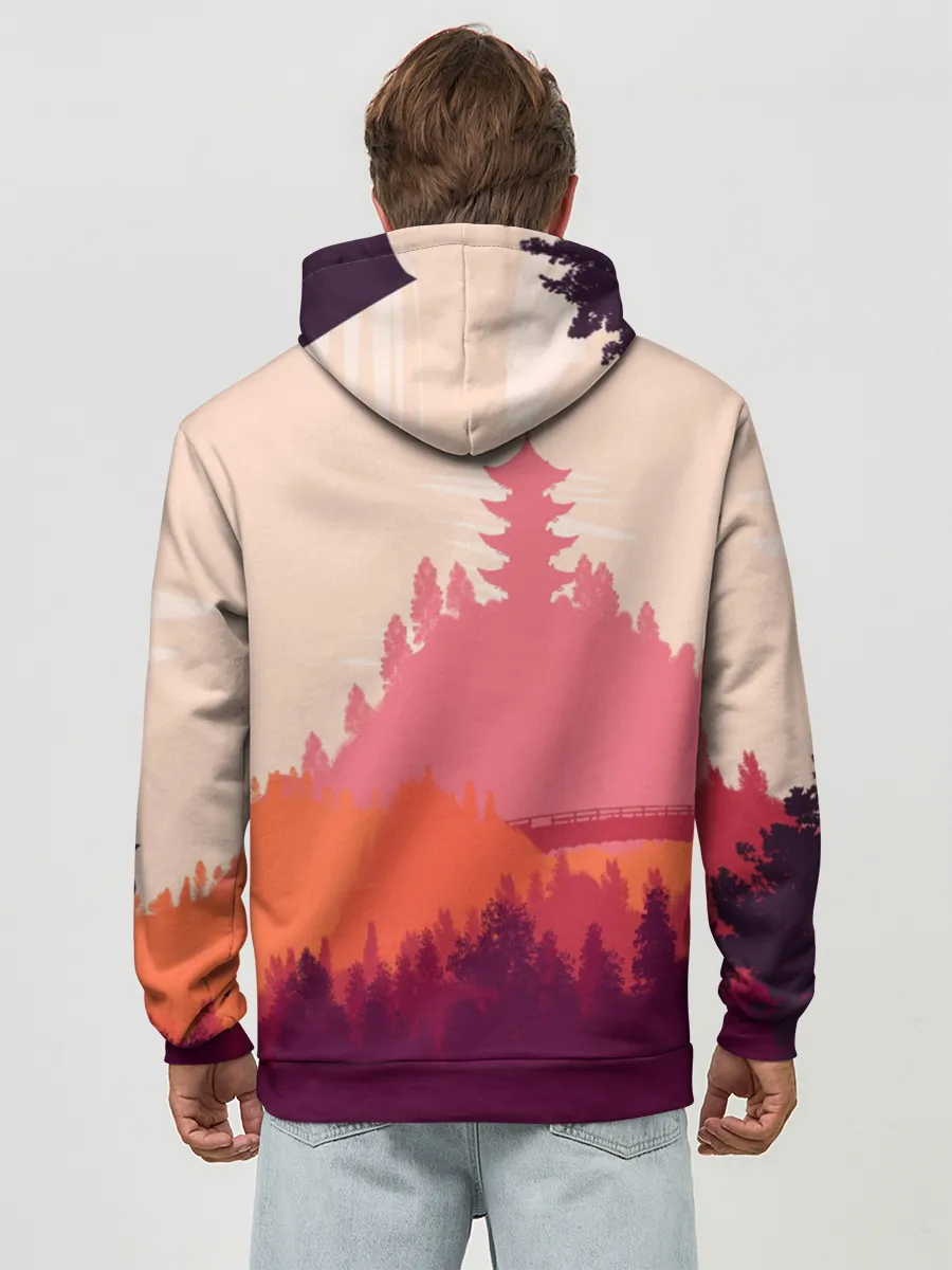 Худи мужской база хлопок / Firewatch