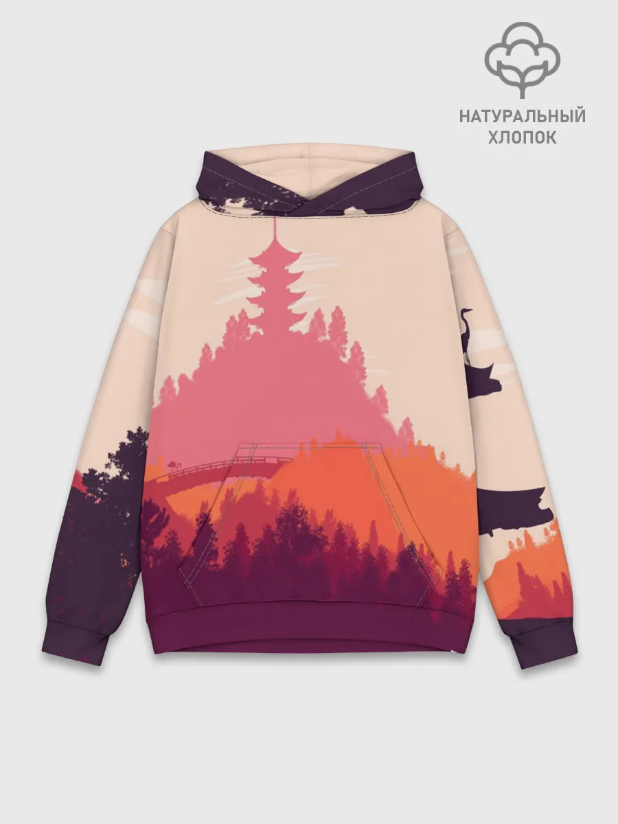 Худи мужской база хлопок / Firewatch