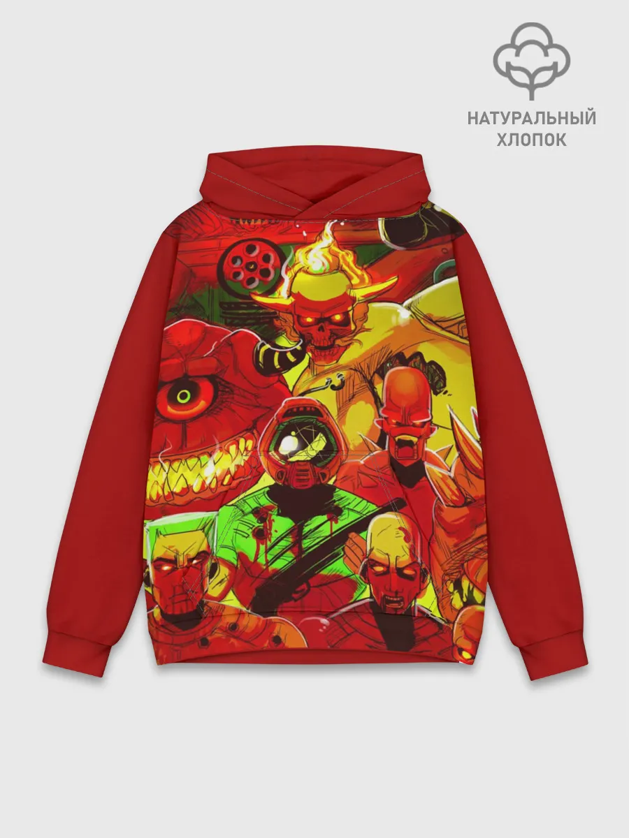 Худи мужской база хлопок / DOOM