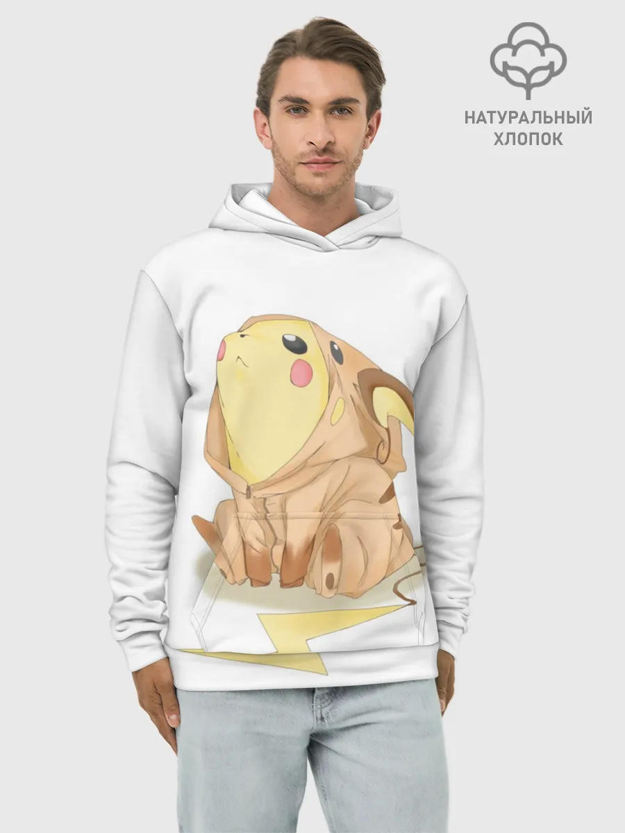 Худи мужской база хлопок / Милые покемоны