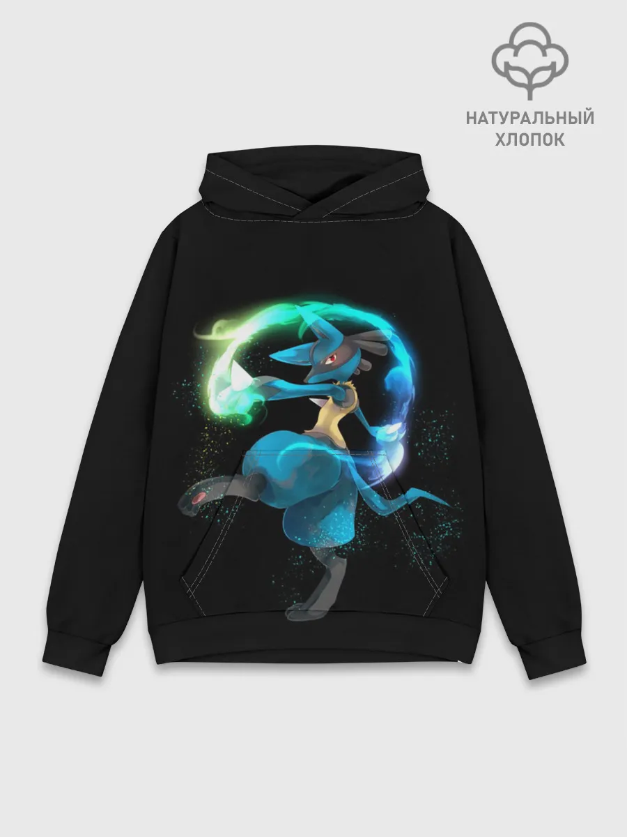 Худи мужской база хлопок / Pokemon art