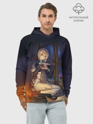 Худи мужской база хлопок / Violet Evergarden
