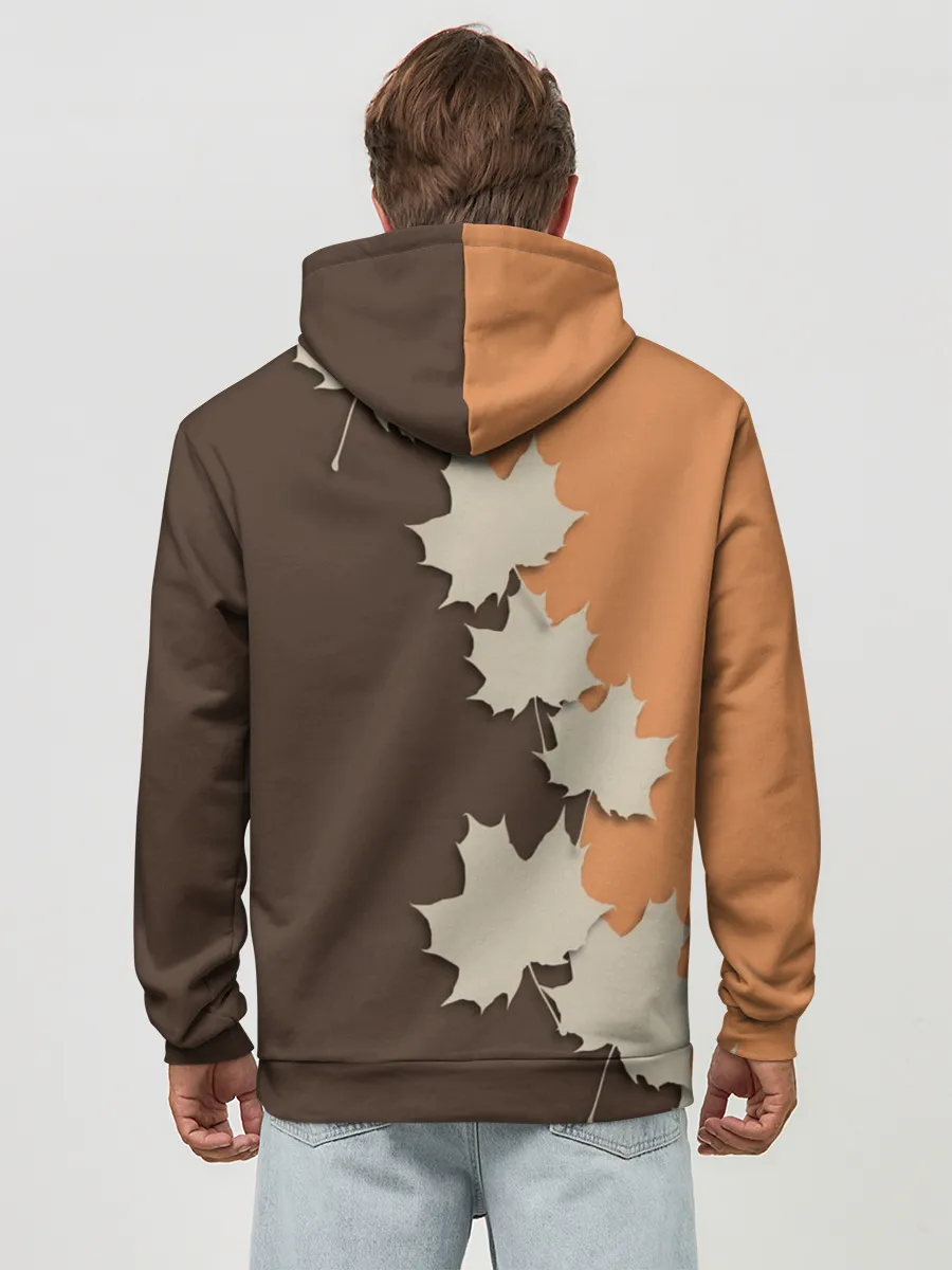 Худи мужской база хлопок / ОСЕННИЕ ЛИСТЬЯ