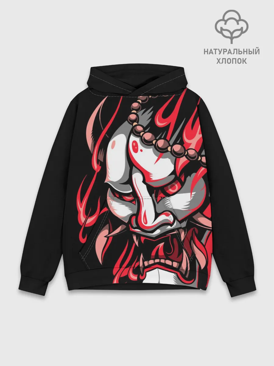 Худи мужской база хлопок / Демон Они
