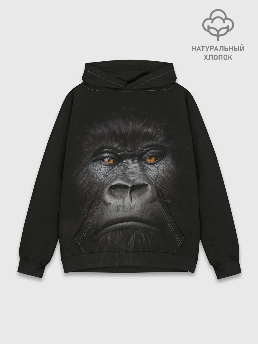 Худи мужской база хлопок / Горилла 3D