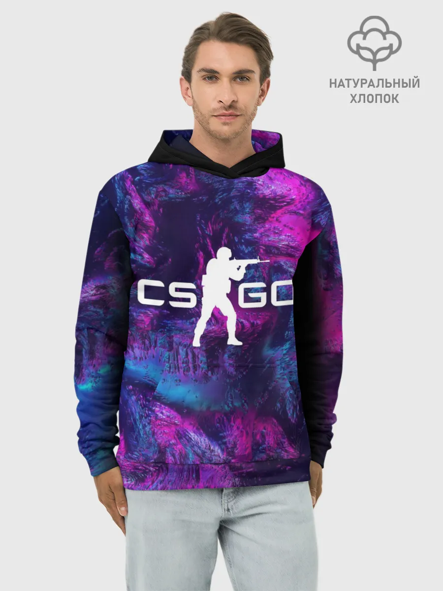 Худи мужской база хлопок / CS GO HYPER BEAST LANDSCAPE