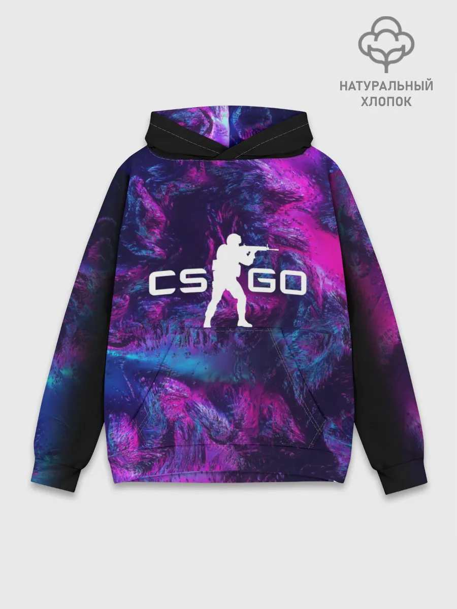 Худи мужской база хлопок / CS GO HYPER BEAST LANDSCAPE