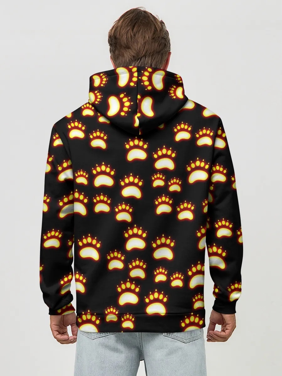 Худи мужской база хлопок / Сила удара медведя