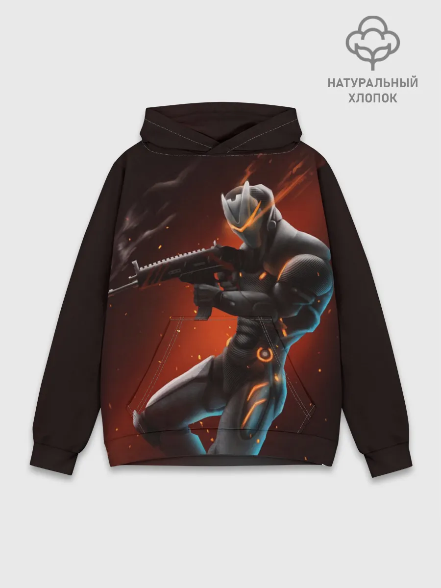 Худи мужской база хлопок / Omega / Fortnite