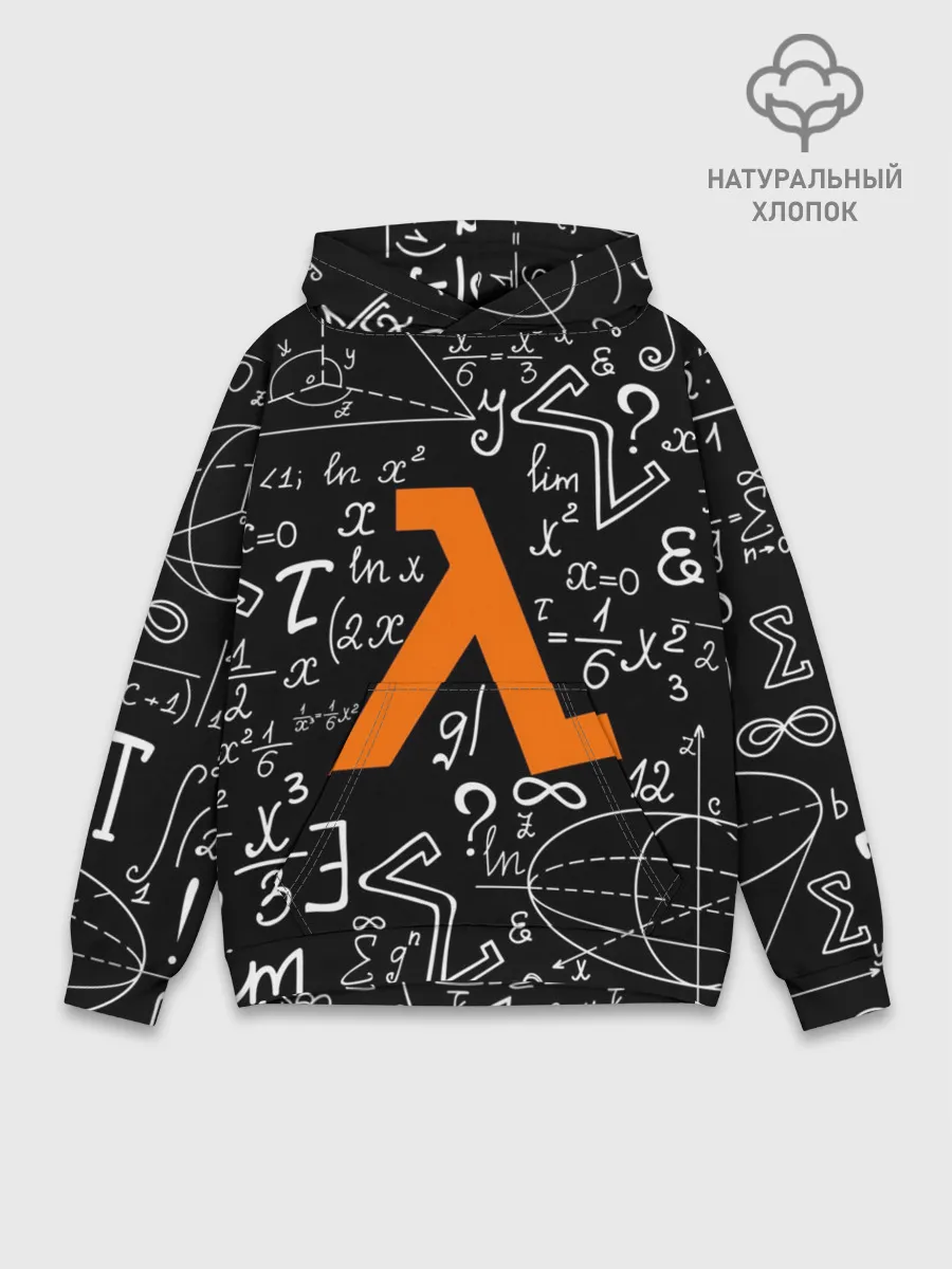 Худи мужской база хлопок / ФОРМУЛЫ ФИЗИКА ЛЯМБДА